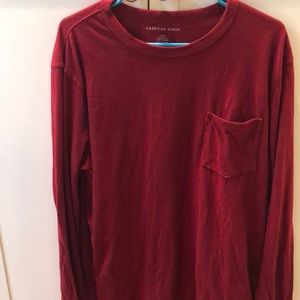American eagle red t shirt